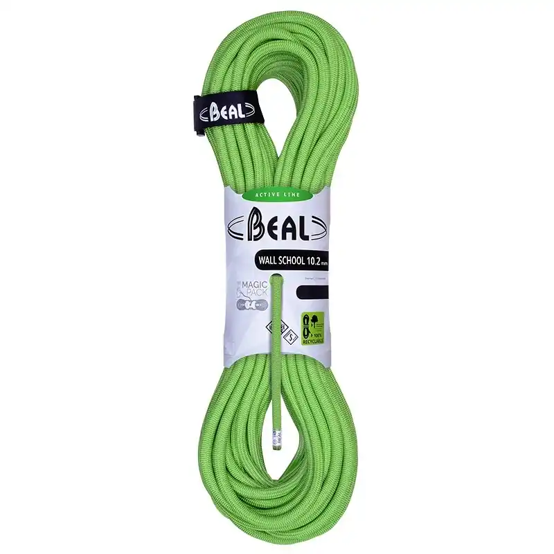 Bezpečná Platba Horolezecké lano Beal Wall School 10,2mm UNICORE zelená