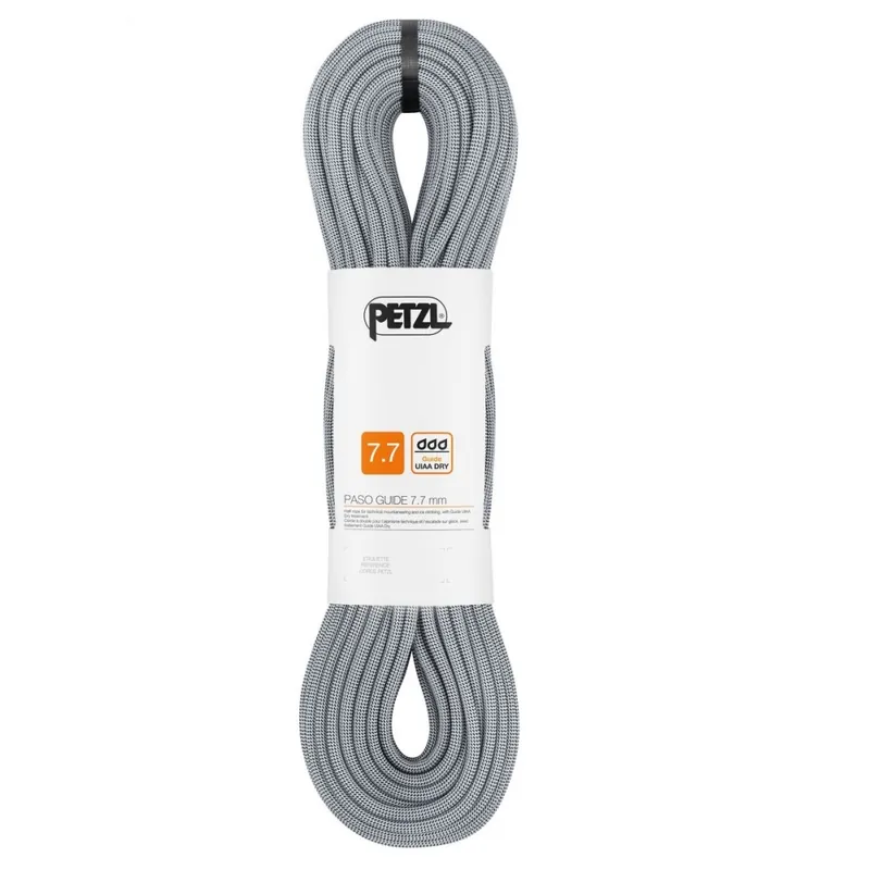 Sleva Horolezecké lano Petzl Paso Guide 7,7 mm šedá