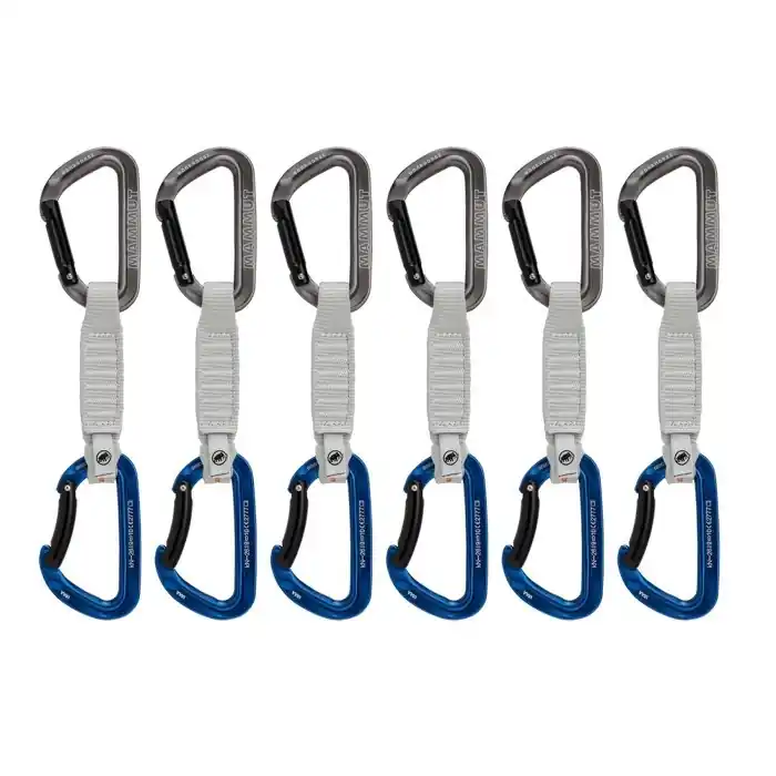 Sada expresek Mammut Workhorse Keylock 12 cm 6-Pack Quickdraws Grey-Blue Sleva