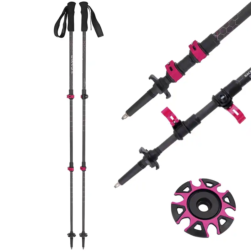 Jen Po Omezenou Doba Trekkingové hole Camp Backcountry Carbon Women 66 - 125 cm