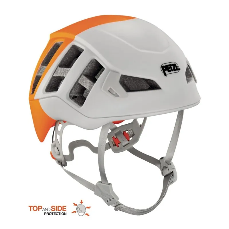 Lezecká helma Petzl Meteor bílooranžová Akce