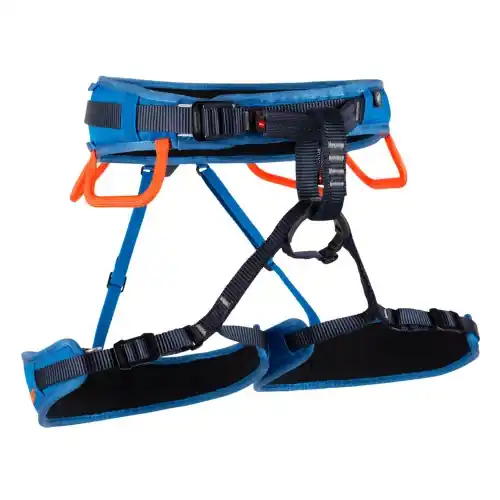 Nízká Cena Sedací úvazek Mammut Ophir Fast Adjust Dark Gentian-Safety Orange