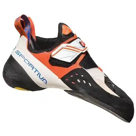 Super Cena Dámské lezečky La Sportiva Solution Woman White/Lily Orange