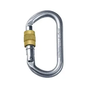 Autentický Karabina Singing Rock Oval Ocel Screw