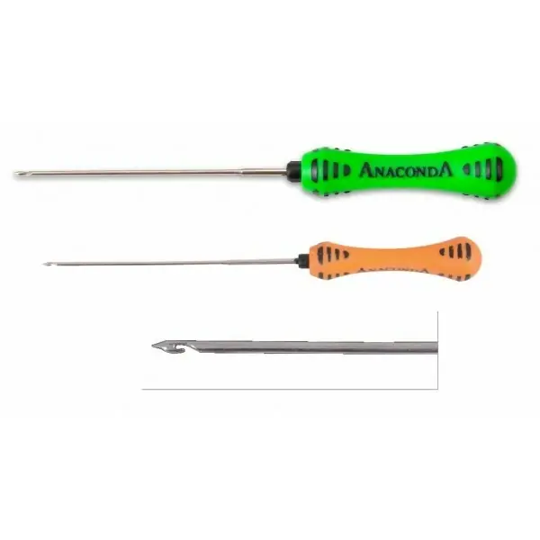 Cenový Hit SAENGER Anaconda jehla Boilie Needle Long 12,5 cm, oranžová