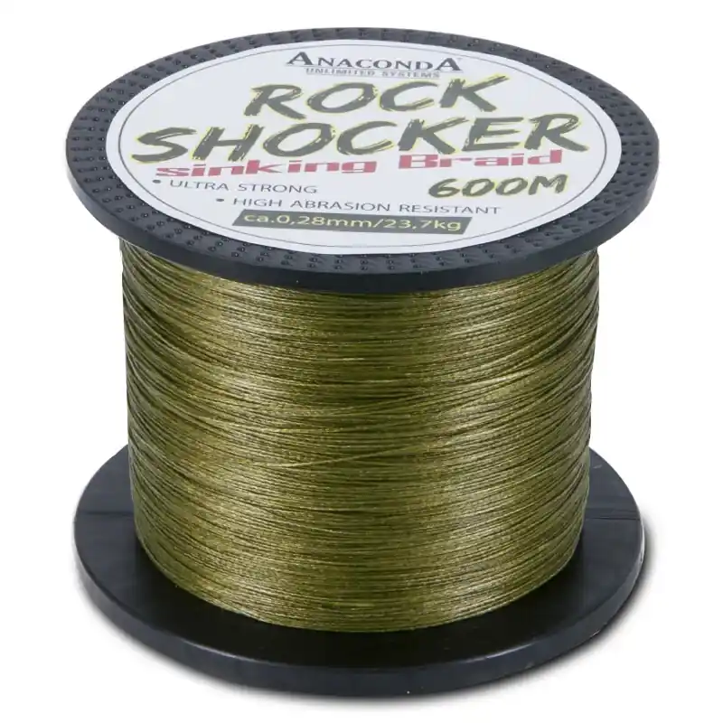 Přímo Od Výrobce SAENGER Anaconda pletená šňůra Rockshocker, 600m průměr 0,28 mm