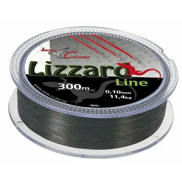 SAENGER Pletená šňůra Iron Claw Lizzard, 300m, šedá průměr 0,12 mm Cenově Výhodný