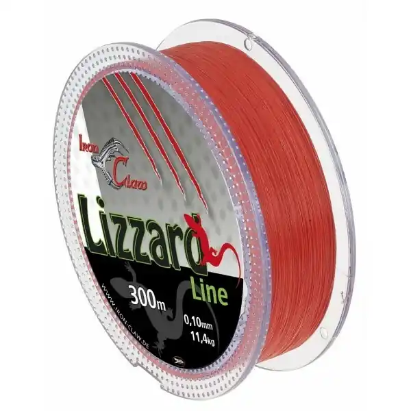 SAENGER Pletená šňůra Iron Claw Lizzard, 300m, oranžová průměr 0,03 mm Cenově Výhodný