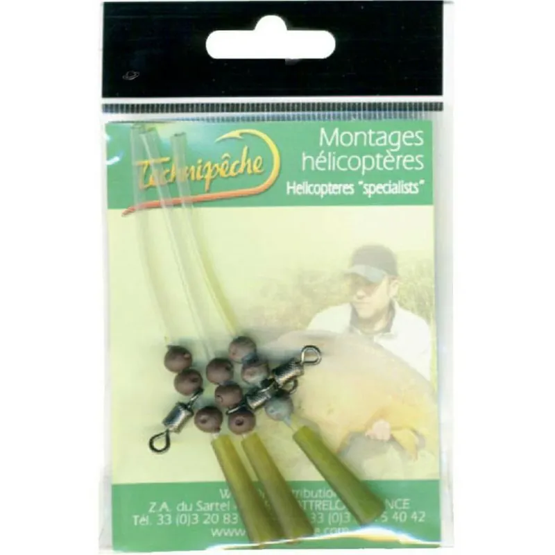 Technipeche Systém HELICOPTERE SIMPLE FUITE TETE DE LIGNE x3 Oblíbený