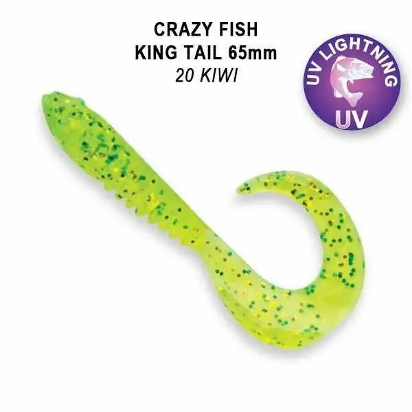 Crazy Fish King Tail 2,5" color 20 acid Nakupujte Hned