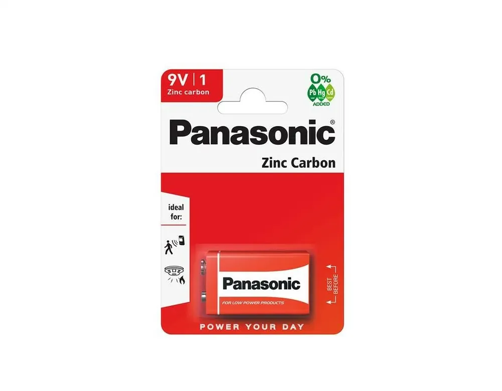 Speciální Cena Panasonic baterie 6F22RZ/1BP - 9V