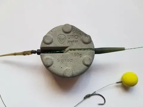 Finální Výprodej UFO Sinker odpadávací Zátěž Dunlop 180g - přírodní