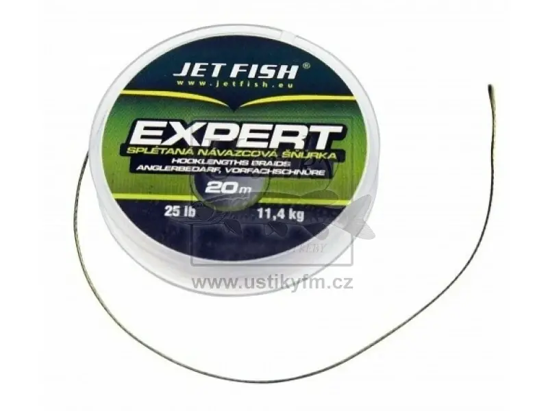 JET FISH Návazcová šňůrka Expert 25lb - 20 m Ověřený