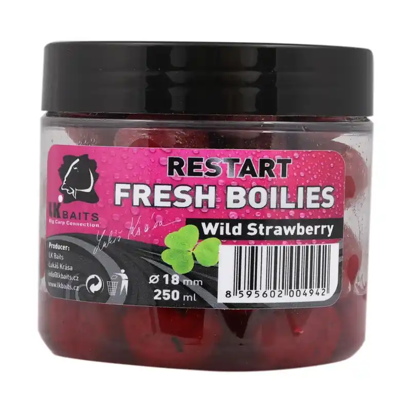 LK Baits Fresh Boilie Restart Wild Strawberry 14mm 150ml Výhodná Nabídka