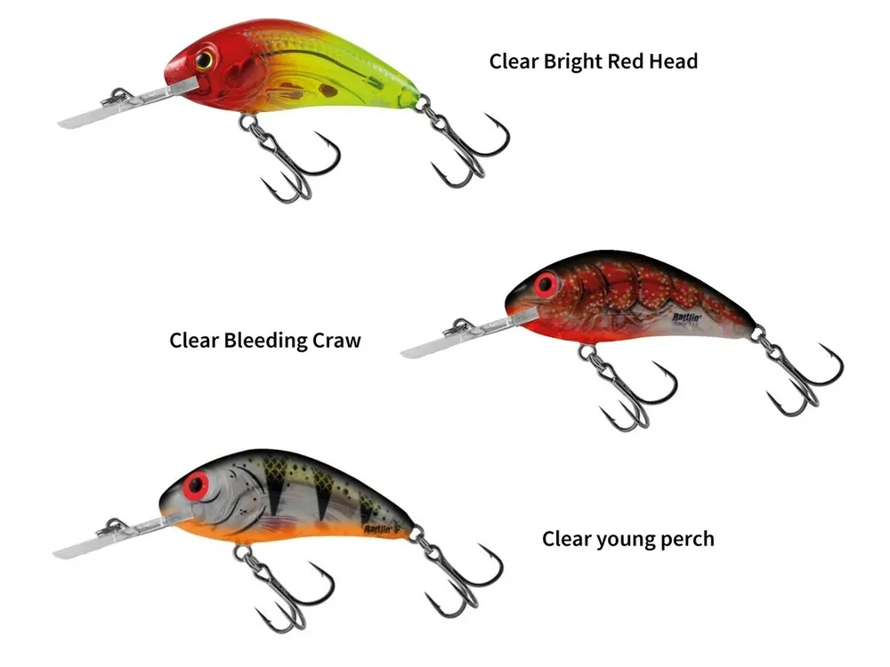 SALMO Wobler Rattlin Hornet Clear Floating 4,5 CM 6 G Odeslání Ihned