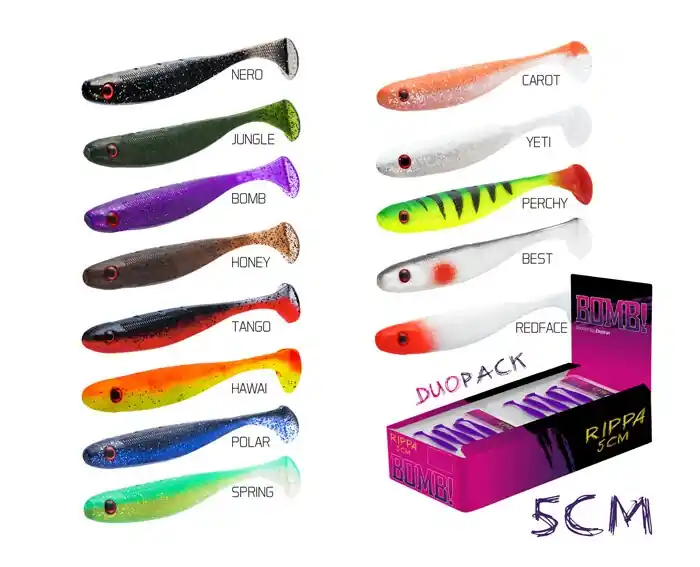 DELPHIN Umělá nástraha BOMB! Rippa / 5ks 5cm Zlevněný