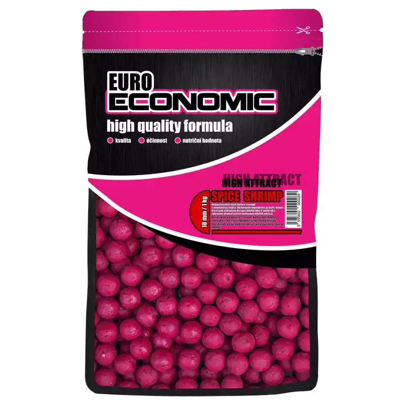 Nová Kolekce LK Baits Euro Economic Boilies Spice Shrimp