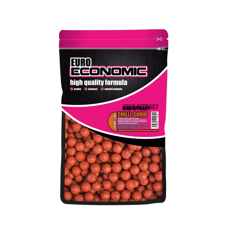 Zlevněný LK Baits Euro Economic Boilies Chilli Squid