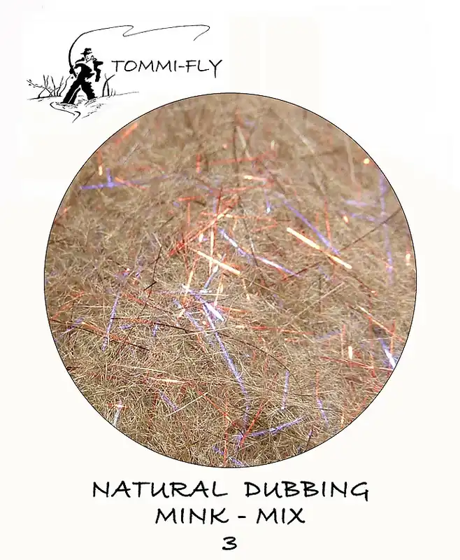 TOMMI FLY Natural dubbing mix Norek - Magic Red Speciální Cena
