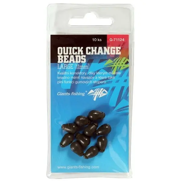 GIANTS FISHING Zarážky Quick Change Beads Large 11mm, 10ks Značkový