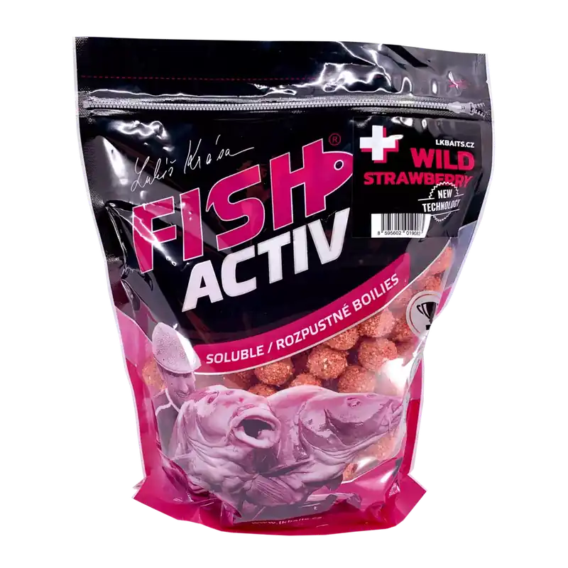 Novinka LK Baits Fish Activ Plus Wild Strawberry 1Kg