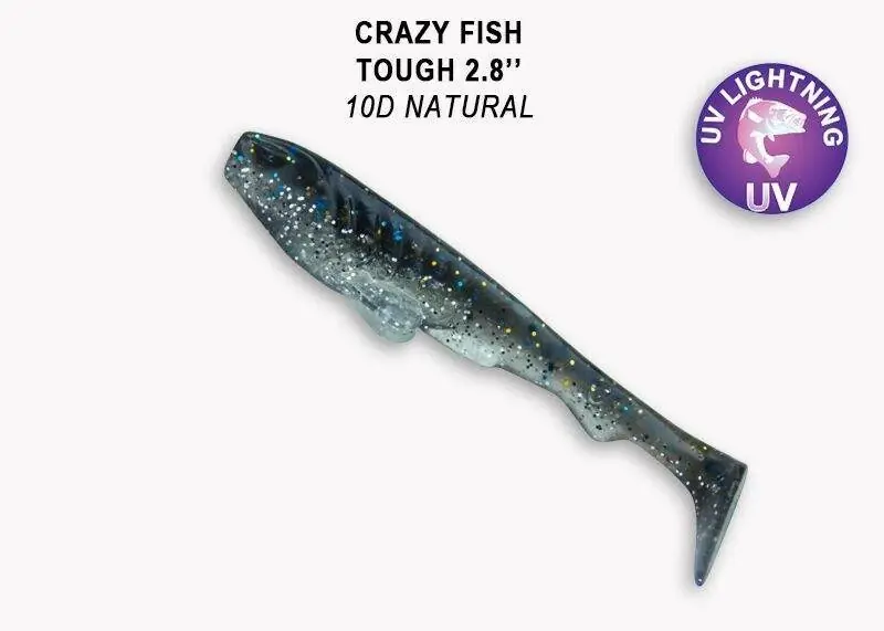 Novinka Crazy Fish Tough 7 cm 10D natural