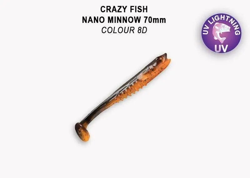 Crazy Fish Nano Minnow 7 cm barva 8D Víkendová Akce