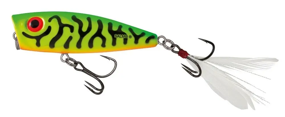 Speciální Cena SALMO Wobler Rattlin Pop Floating Green Tiger 7 cm 12,5G