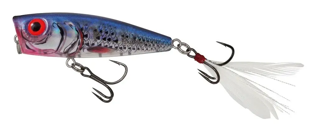 Rychlé Dodání SALMO Wobler Rattlin Pop Floating Clear Blue Shiner 7 cm 12,5G