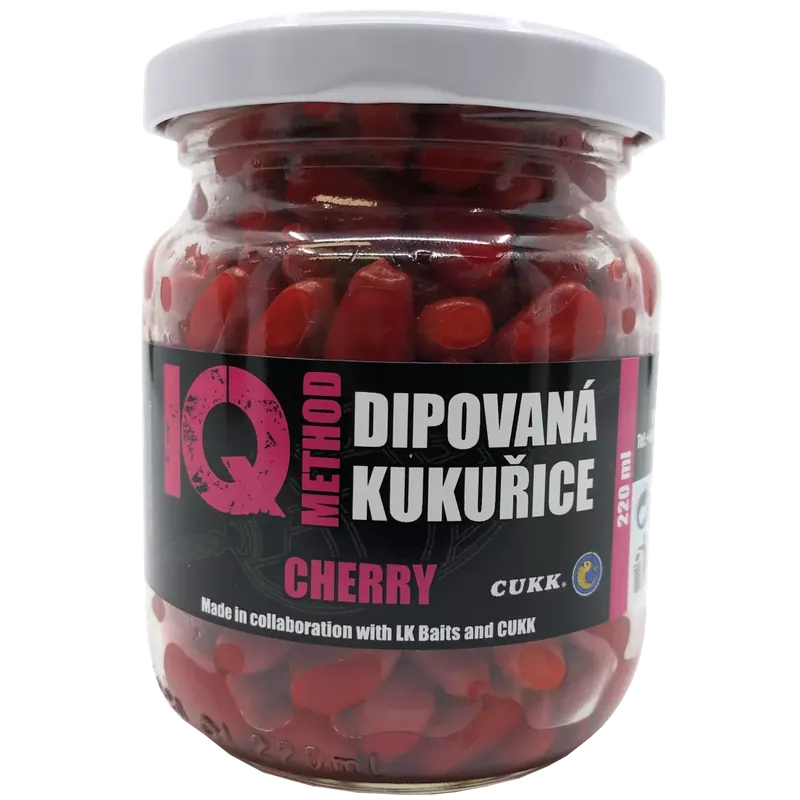 LK Baits IQ Method Dipovaná kukuřice Cherry Pouze Dnes