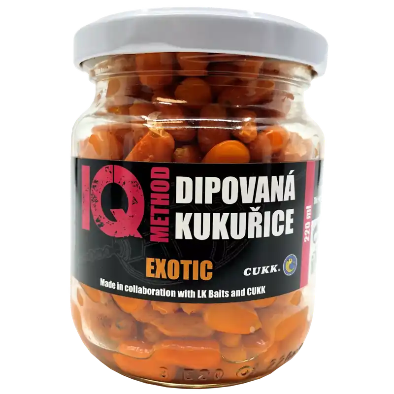Nová Kolekce LK Baits IQ Method Dipovaná kukuřice Exotic