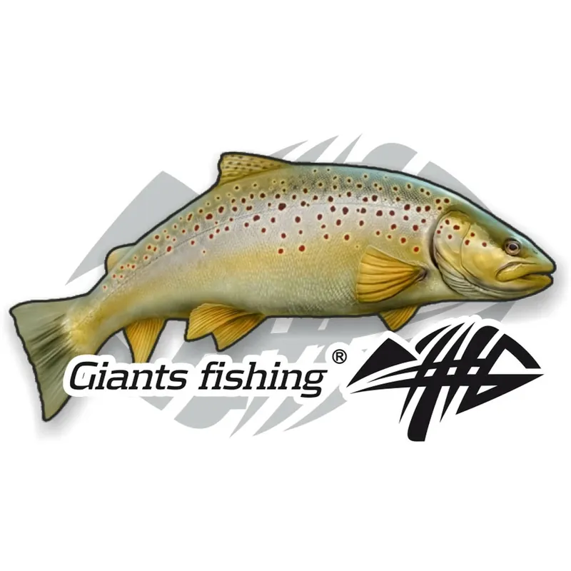 Nová Kolekce Nálepka malá - Giants Fishing Pstruh