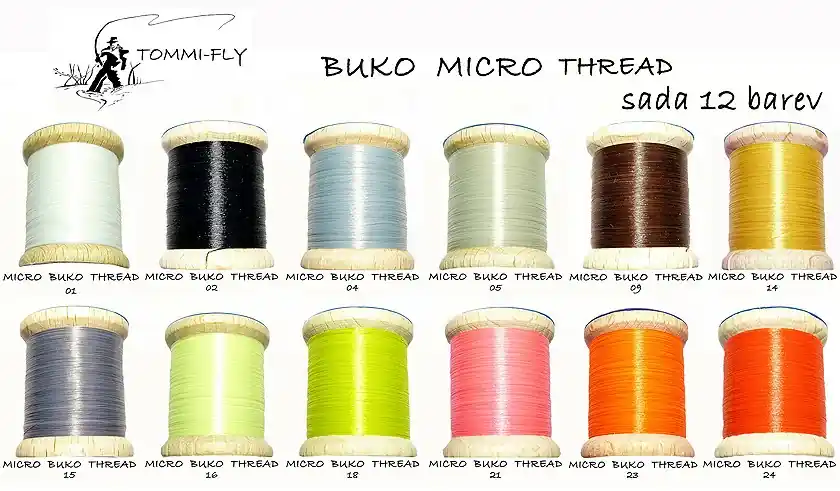Hit Sezóny Tommi-fly MICRO BUKO THREAD - sada 12 barev