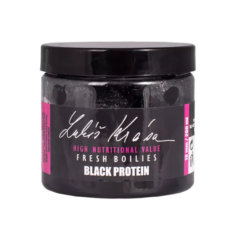Tovární Cena LK Baits Fresh Boilies Lukas Krasa Black Protein 14mm 150ml