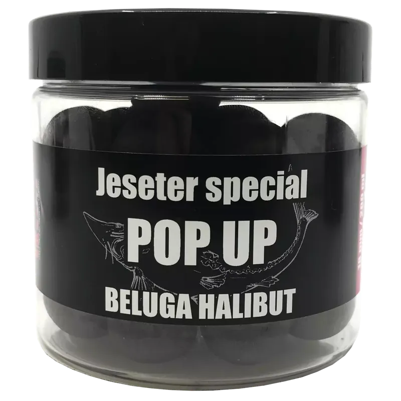 LK Baits Jeseter Special Pop UP Beluga Halibut 18mm 200ml Autentický