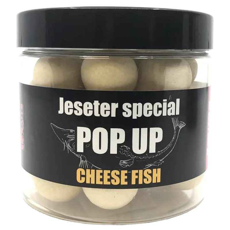 Akce LK Baits Jeseter Special Pop UP Cheese Fish 18mm 200ml