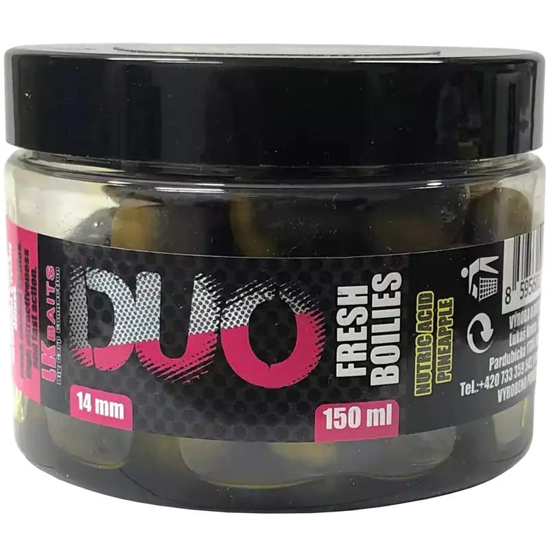 LK Baits DUO X-Tra Fresh Boilies Nutric Acid-Pineapple 14mm 150ml Výprodej