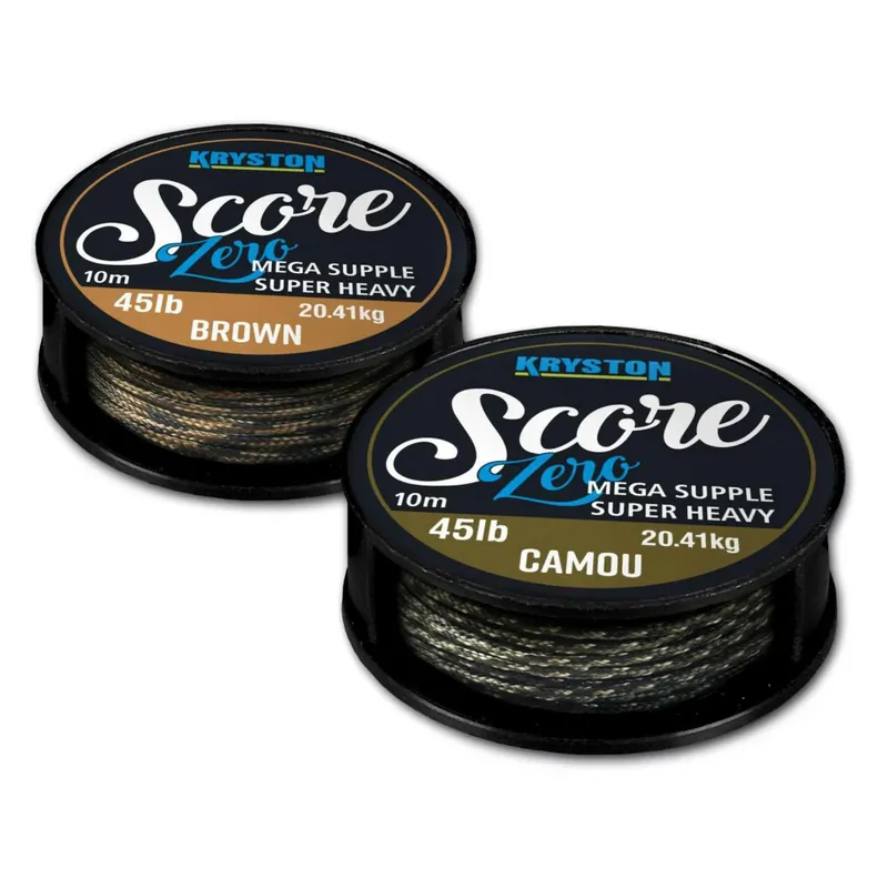 Kryston olověné šňůrky - Score Zero Leadfree 45lb 10m camou Akce