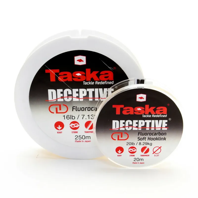 Top Prodej Taska Deceptive - Fluorocarbon extra odolný čirý 20m 0,31mm 14lb VÝPRODEJ