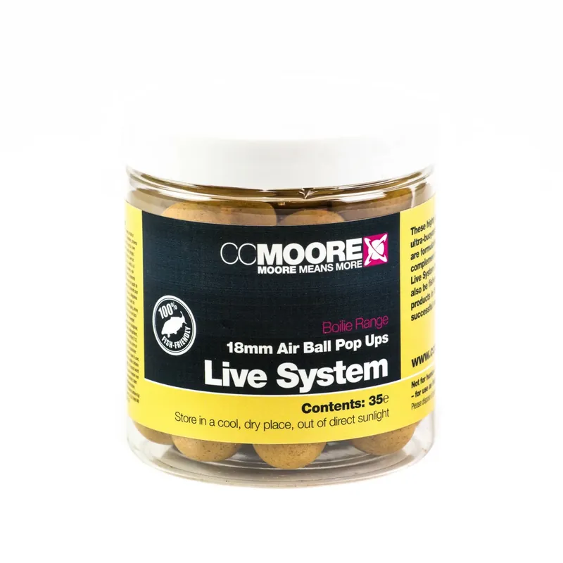 Novinka CC Moore Live system - Plovoucí boilie 18mm 35ks