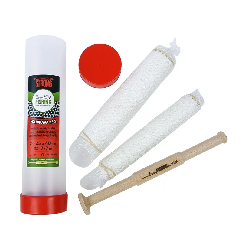 EasyFISHING 7+7m komplet - PVA punčocha STRONG 25+40mm Ověřený