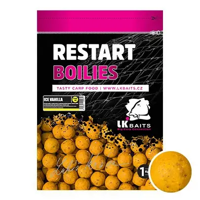 LK Baits ReStart Boilie ICE Vanilla 14 mm, 1kg Cenově Výhodný