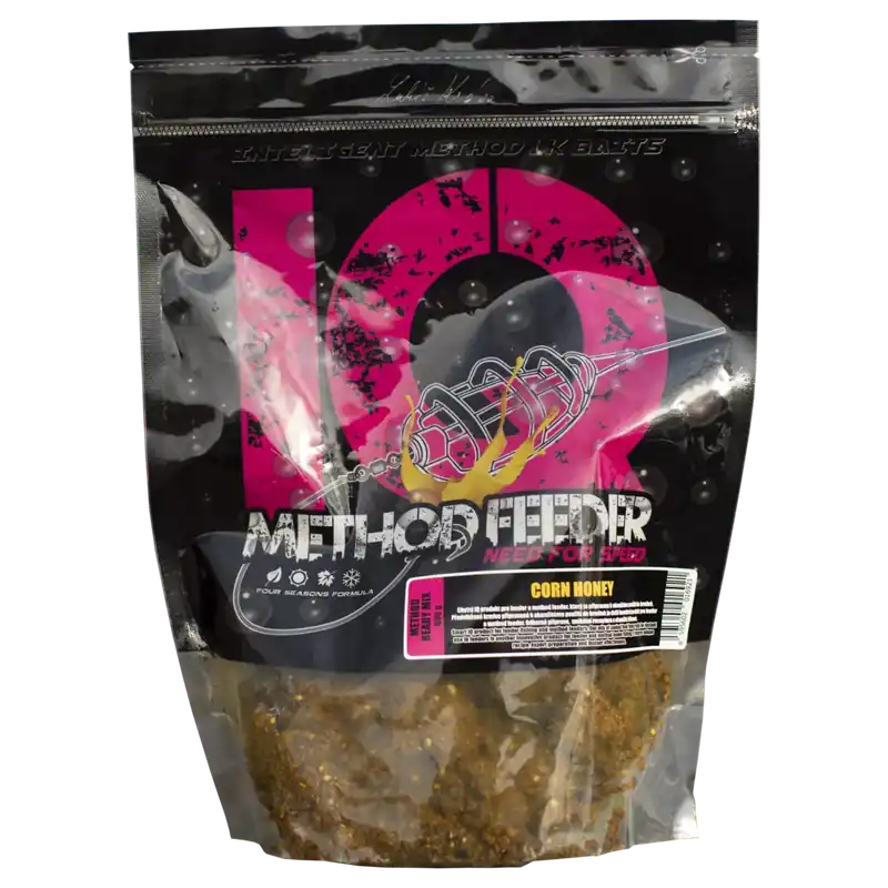 LK Baits IQ Method Ready Mix Corn Honey 600g Časově Omezené