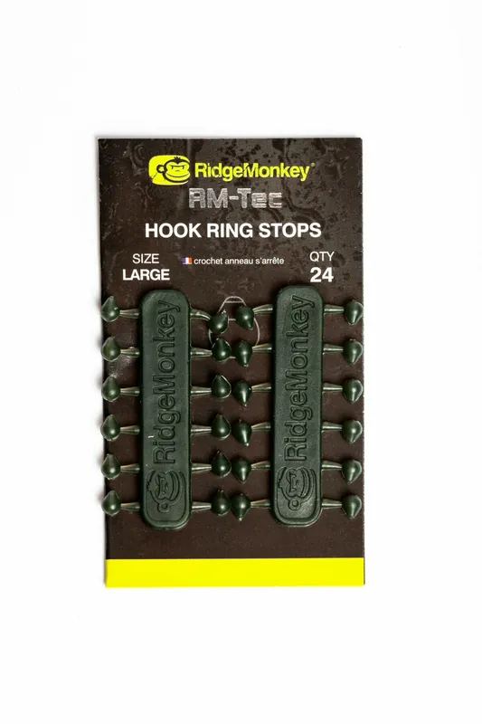 RidgeMonkey RM-Tec Hook Ring Stops Large (RMT234) 24ks Finální Výprodej