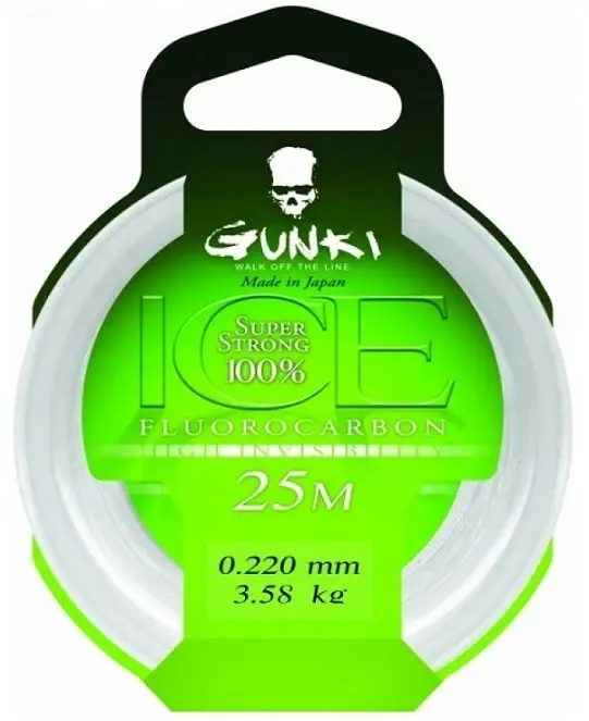 Rychlé Dodání GUNKI Gunki Fluorocarbone Ice 25M