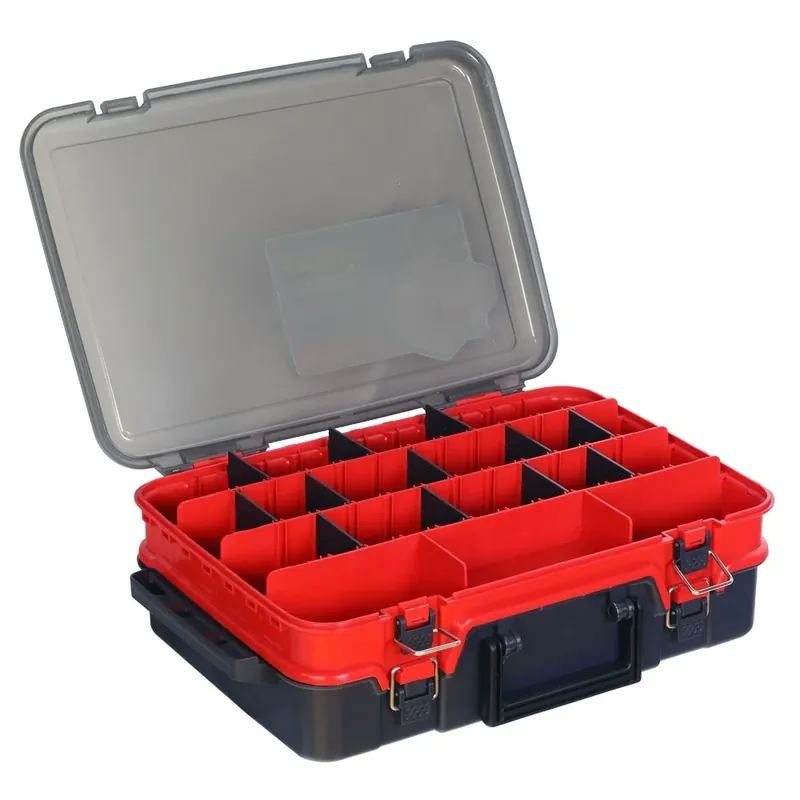 Hell-Cat Kufřík plastový TB Double Layer ( Red-Grey ) Poslední Šance