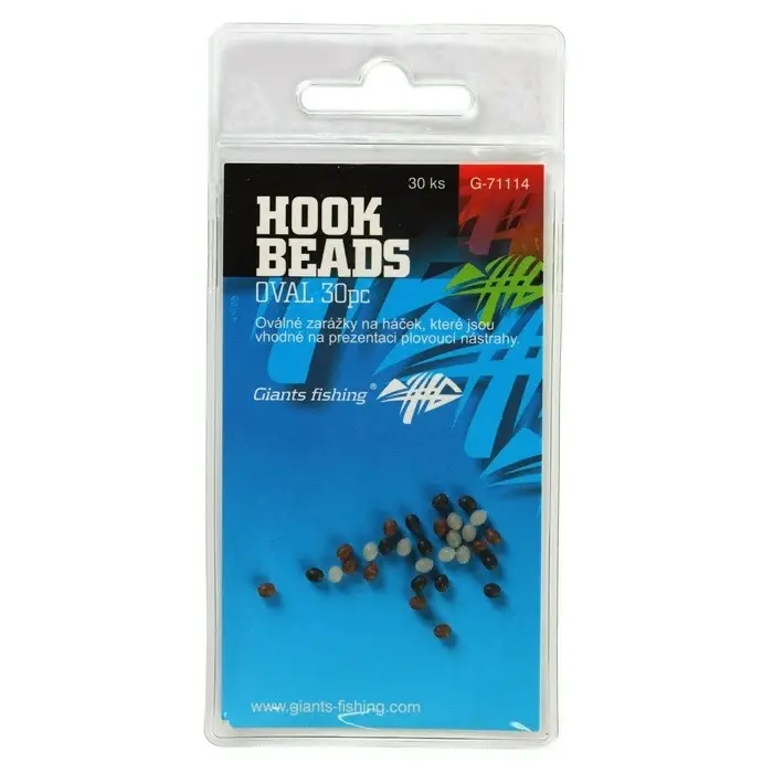 GIANTS FISHING Zarážka na háček Hook Beads Oval, 30ks Nakupujte Hned