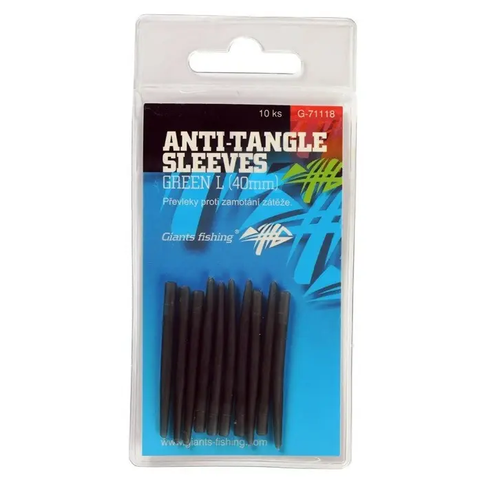 Akční Nabídka GIANTS FISHING Převleky proti zamotání Anti-Tangle Sleeves Green L/10ks ( 40mm )