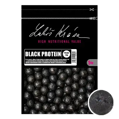 Dokud Zásoby Vydrží LK Baits Lukas Krasa Boilies Black Protein 1kg 30mm