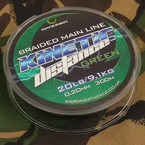 Originální GARDNER Splétaná šňůra Kinetic Distance Braid 300m, 20lb (9,1kg) 0.20mm